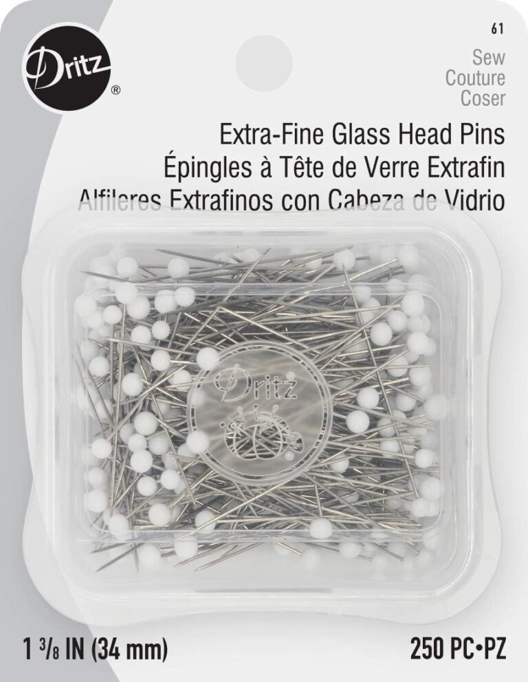 Glass Head Pins for Sewing