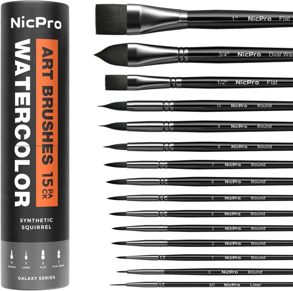 Professional Watercolour Brush Set